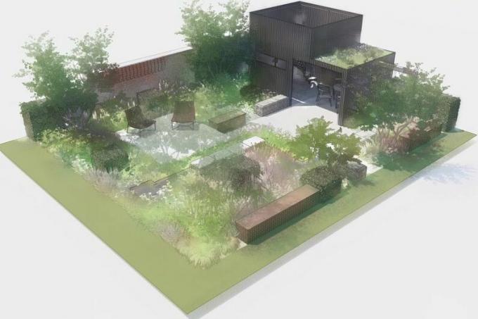 चेल्सी फ्लावर शो 2023 बागवानी उद्यान डिजाइन चित्रण