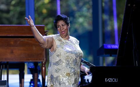 Aretha Franklin ने 2016 में व्हाइट हाउस के अंतर्राष्ट्रीय जैज़ डे कॉन्सर्ट में प्रदर्शन किया।