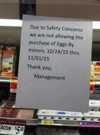 पेंसिल्वेनिया सुपरमार्केट हैलोवीन वीक के दौरान मामूली अंडे बेचने से इनकार करता है