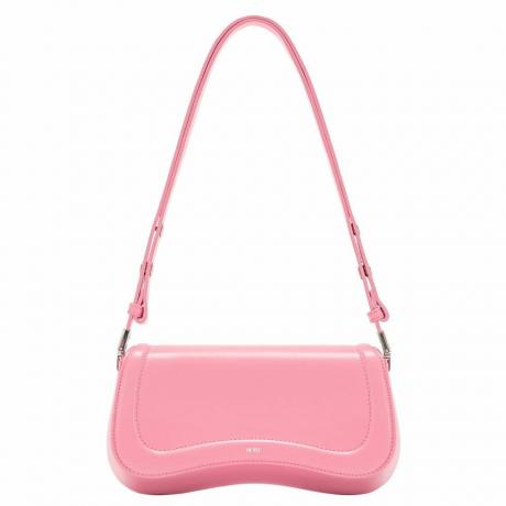 गुलाबी कंधे वाला बैग