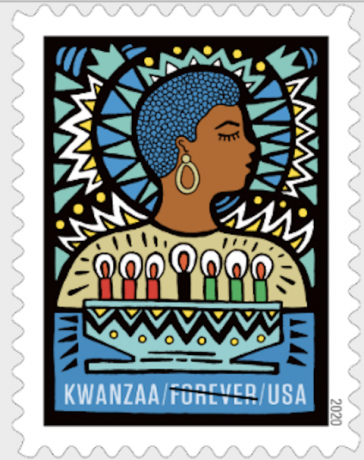 kwanzaa usps स्टैम्प 2020