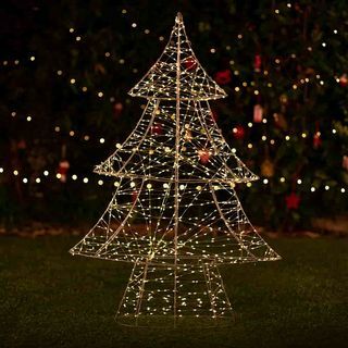 सौर क्रिसमस लाइट्स - बड़ा पेड़ 