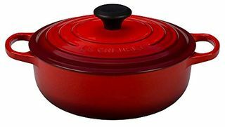 Le Creuset 3.5 चौथाई गला कच्चा लोहा Sauteuse ओवन