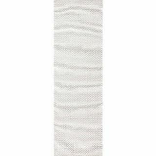 Caryatid चंकी ऊनी केबल ऑफ-व्हाइट 3 फीट। x 8 फीट। हरकारा